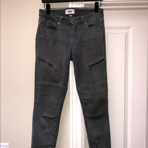 Paige denim grey skinny with knee detailing